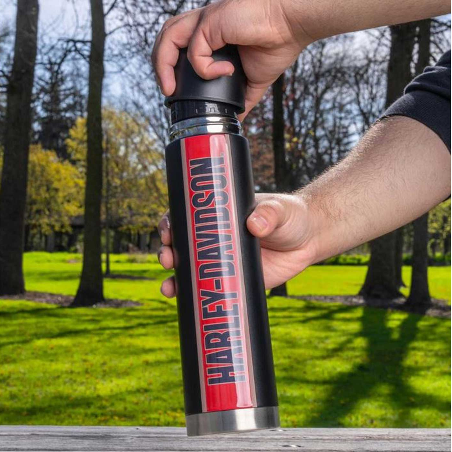 Harley-Davidson® Bold H-D Trenton Double Wall Stainless Steel Thermos
