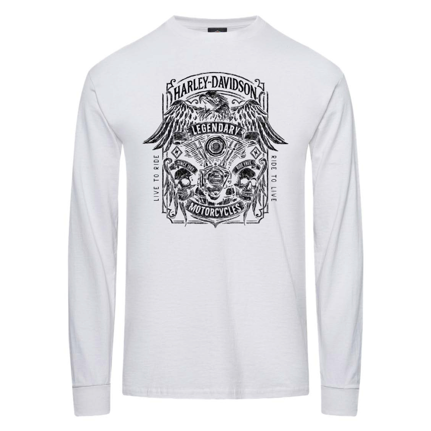 Gasoline Alley Harley-Davidson® Long Sleeve Dealer Tee - Aviator