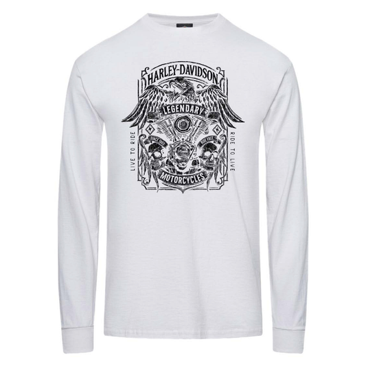 Gasoline Alley Harley-Davidson® Long Sleeve Dealer Tee - Aviator
