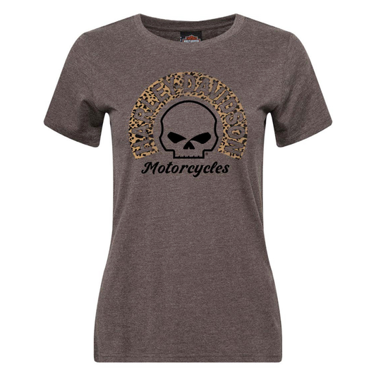 Gasoline Alley Harley-Davidson® Women's Dealer Tee - Leopard Willie G.
