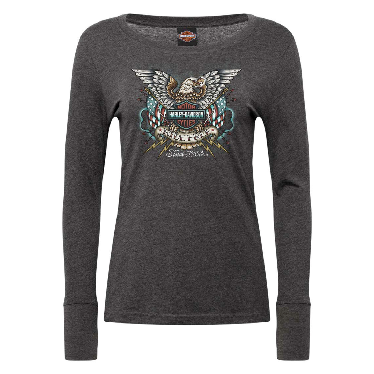 Gasoline Alley Harley-Davidson® Women's Long Sleeve Dealer Tee - Prestige