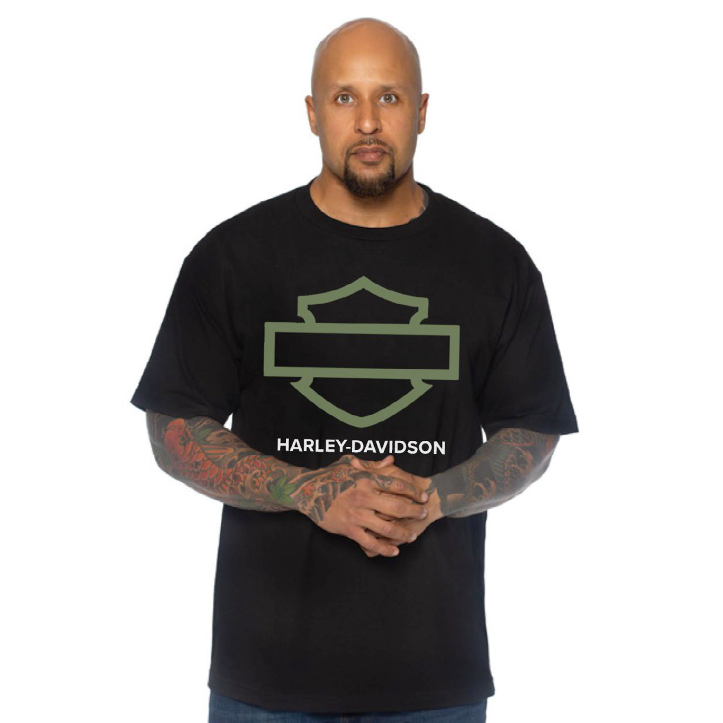 Gasoline Alley Harley-Davidson® Dealer Tee - Green B&S Outline