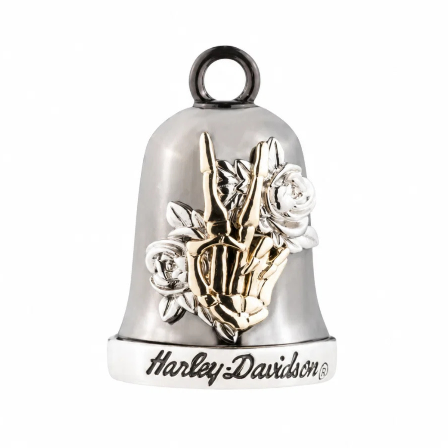Harley-Davidson® Tritone Skeleton Peace and Roses Ride Bell