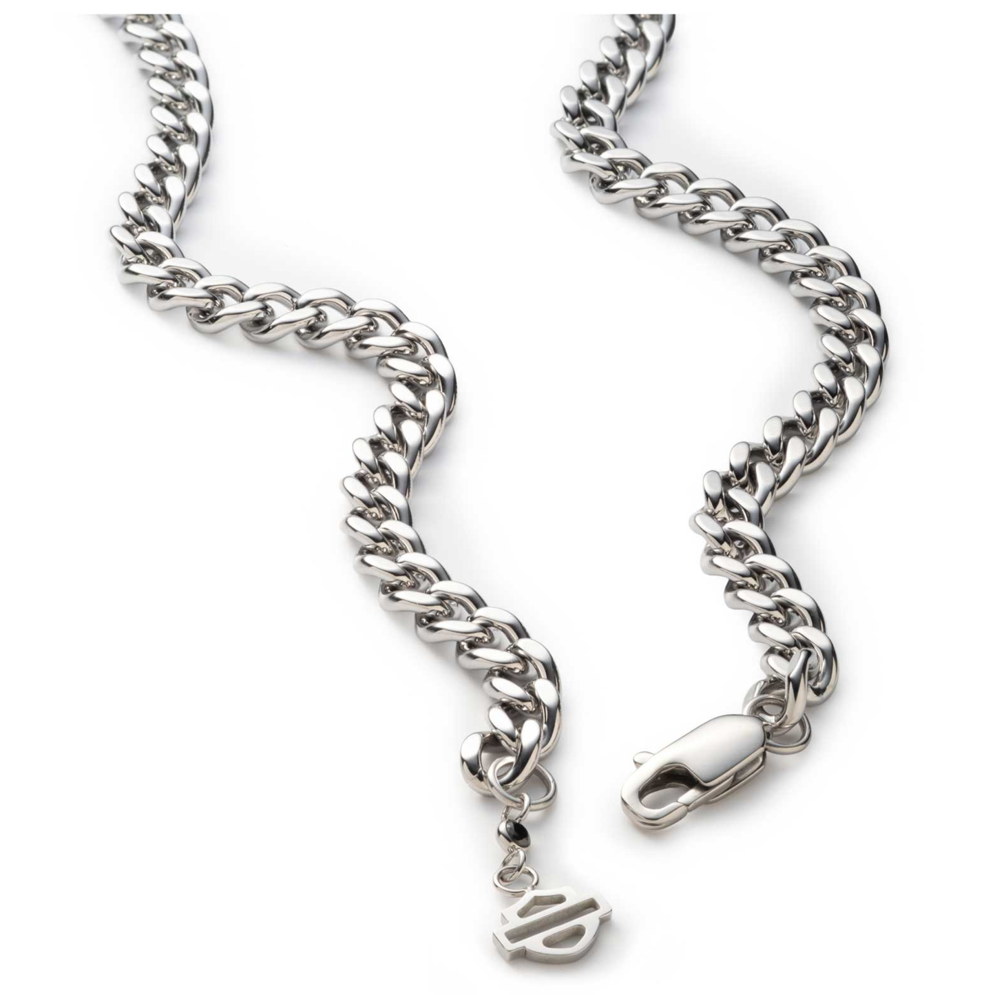 Harley-Davidson® Men's #1 RWB Logo Pendant Chain Necklace