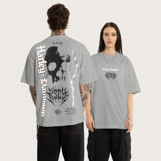 Harley-Davidson® x KSCY Burnout Street Tee Pigment Ultimate Grey