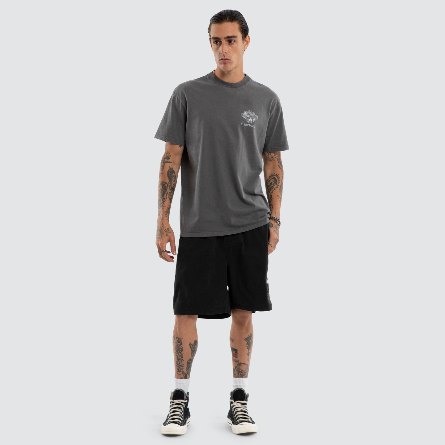 Harley-Davidson® x KSCY Liberator Mosh Baggy Shorts - Jet Black