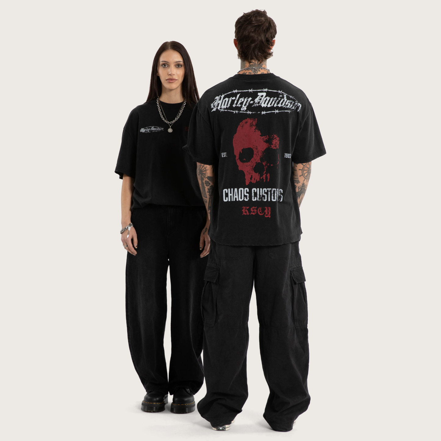 Harley-Davidson® x KSCY Intake Street Tee - Snow Black