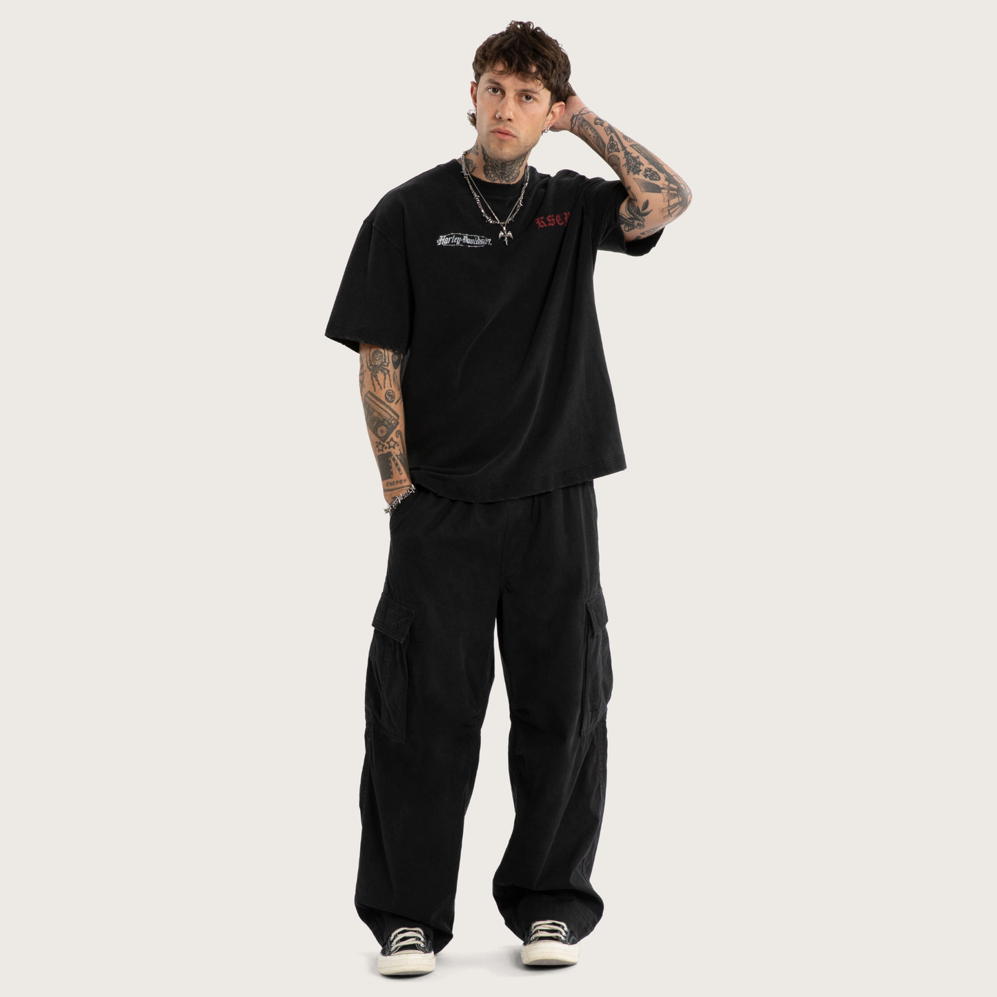 Harley-Davidson® x KSCY Intake Street Tee - Snow Black