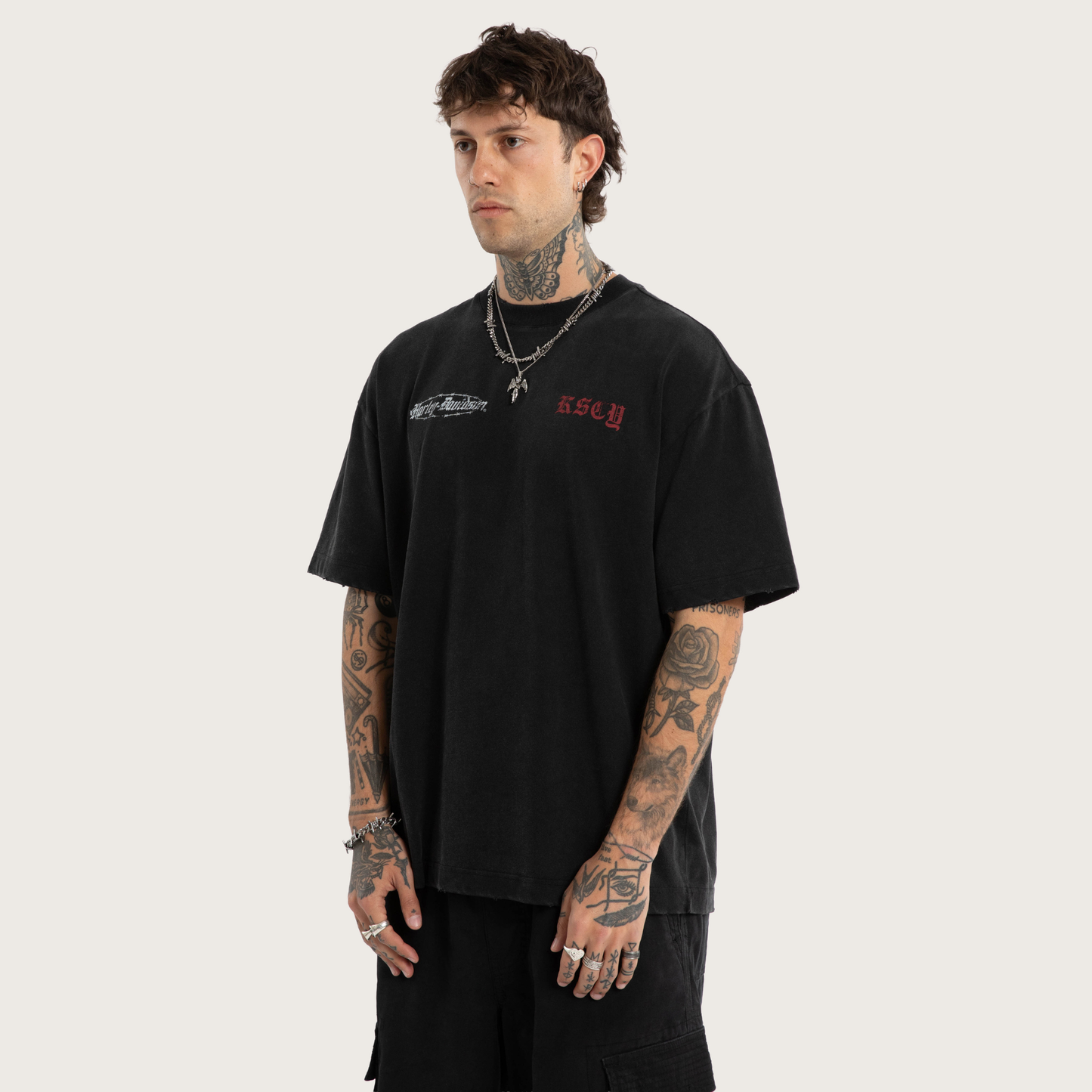 Harley-Davidson® x KSCY Intake Street Tee - Snow Black