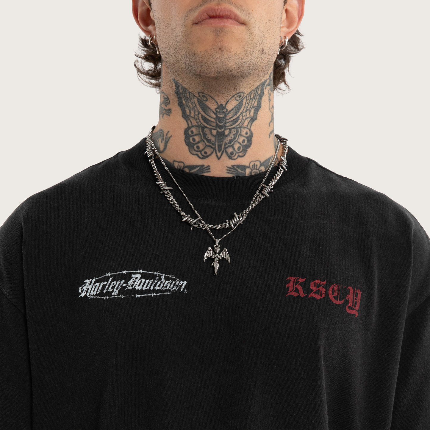 Harley-Davidson® x KSCY Intake Street Tee - Snow Black
