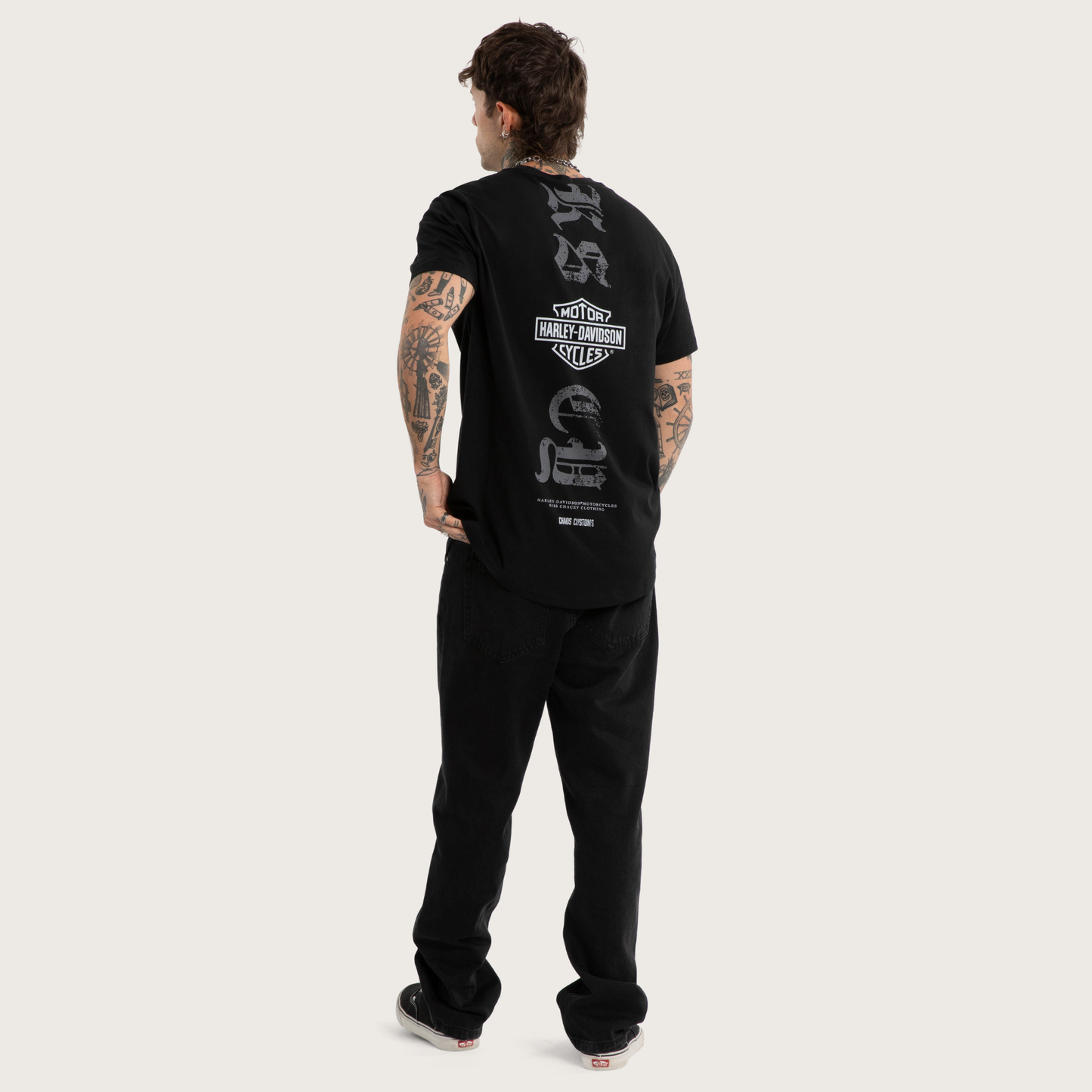 Harley-Davidson® x KSCY Carve Dual Curved Tee - Jet Black