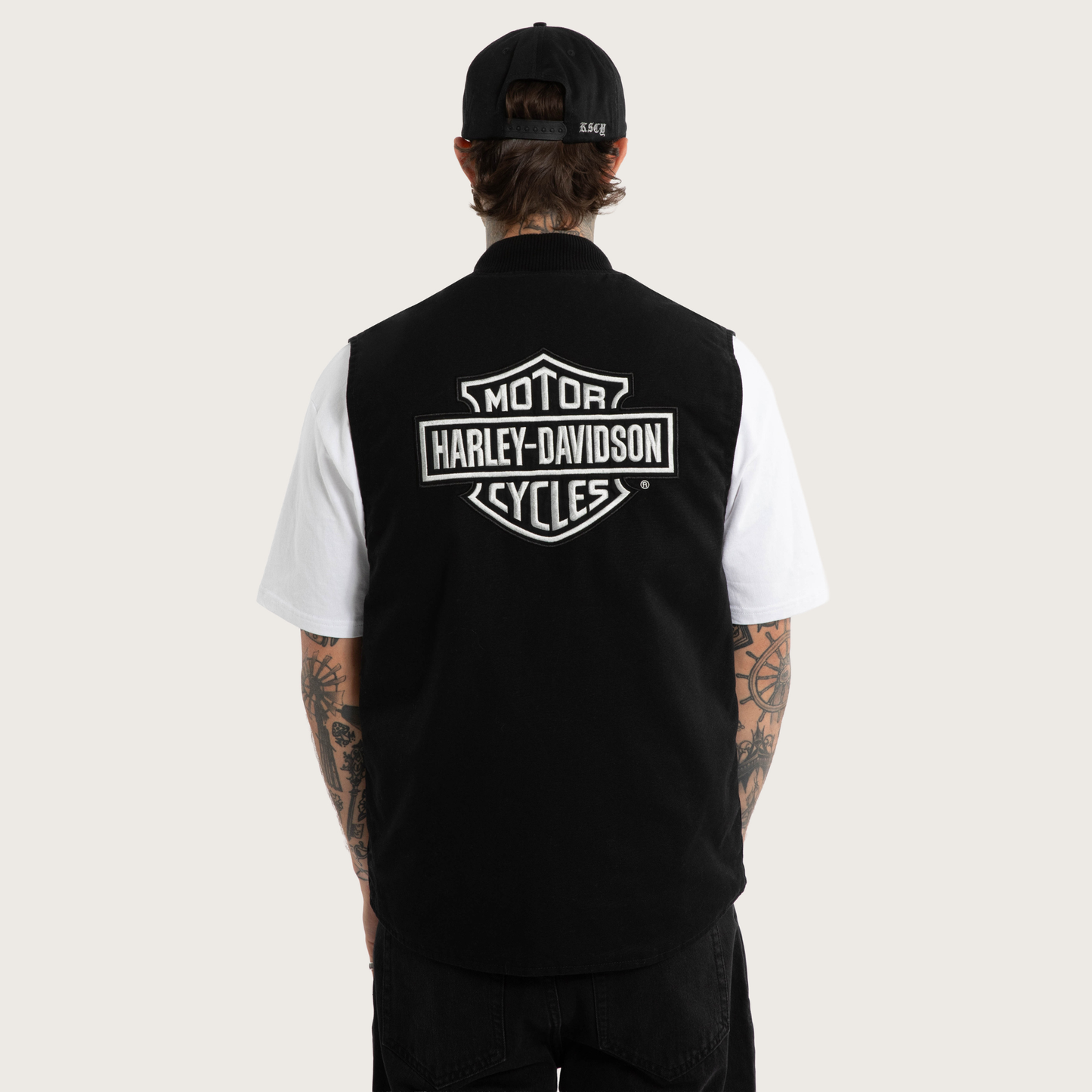 Harley-Davidson® x KSCY Freewheeler Worker Vest - Washed Black