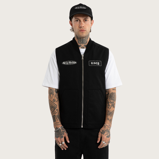 Harley-Davidson® x KSCY Freewheeler Worker Vest - Washed Black