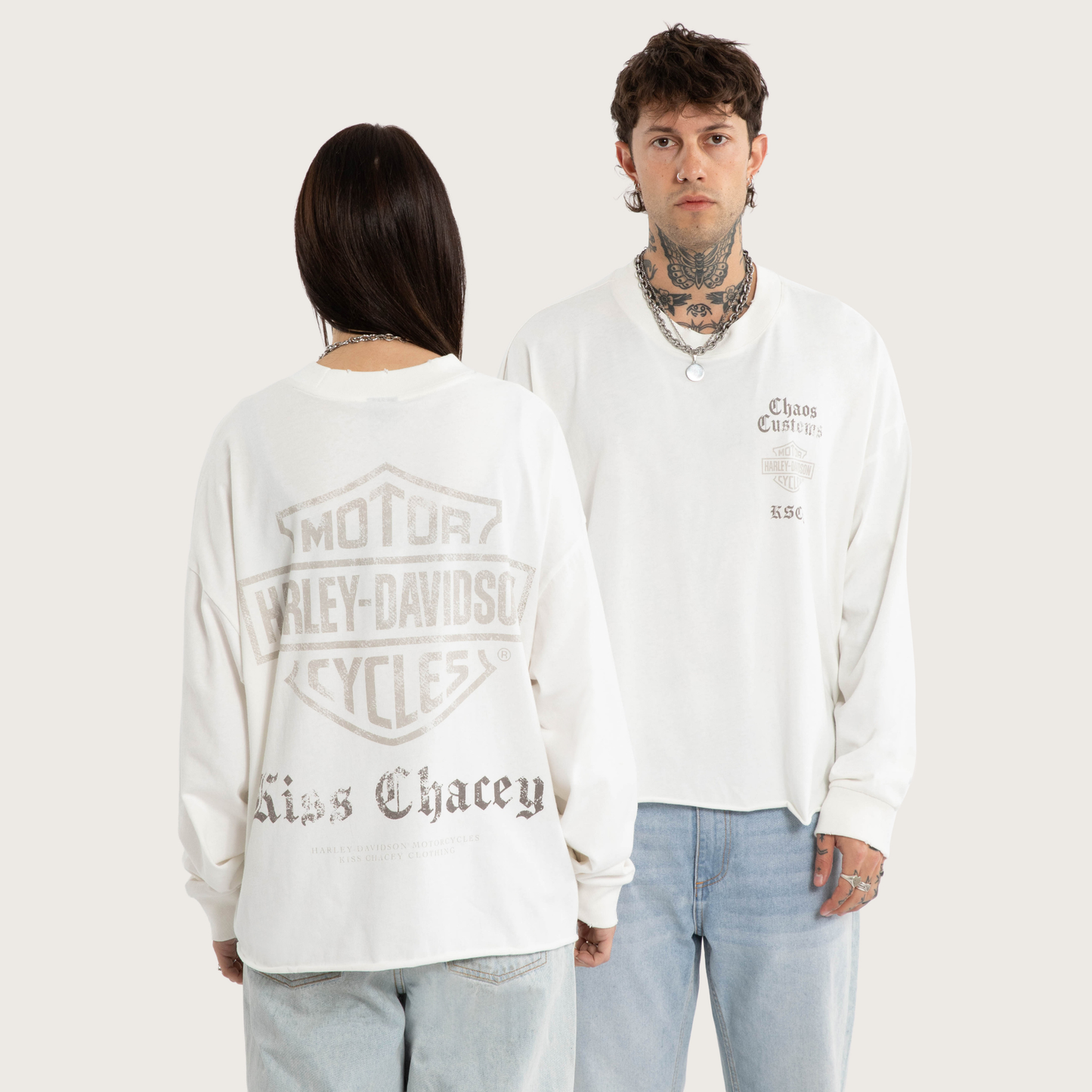 Harley-Davidson® x KSCY Gear Box Fit Sweater - Natural White