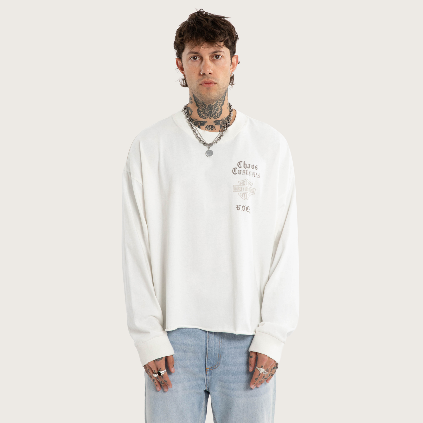 Harley-Davidson® x KSCY Gear Box Fit Sweater - Natural White