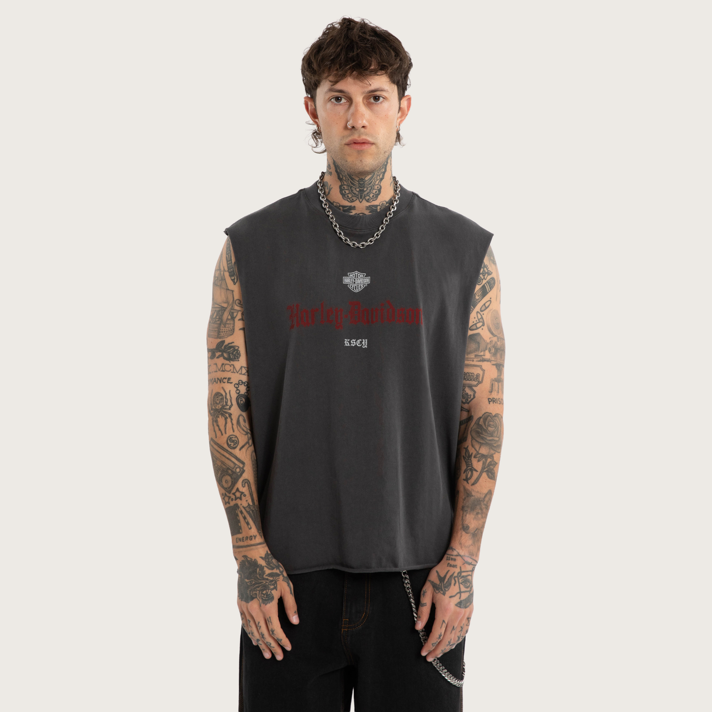 Harley-Davidson® x KSCY Cylinders Mechanic Muscle Tee - Black