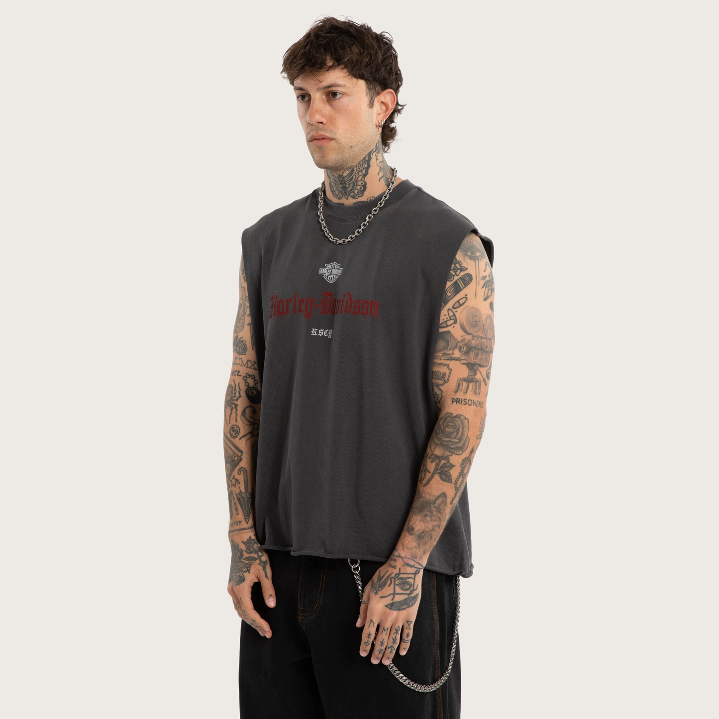 Harley-Davidson® x KSCY Cylinders Mechanic Muscle Tee - Black