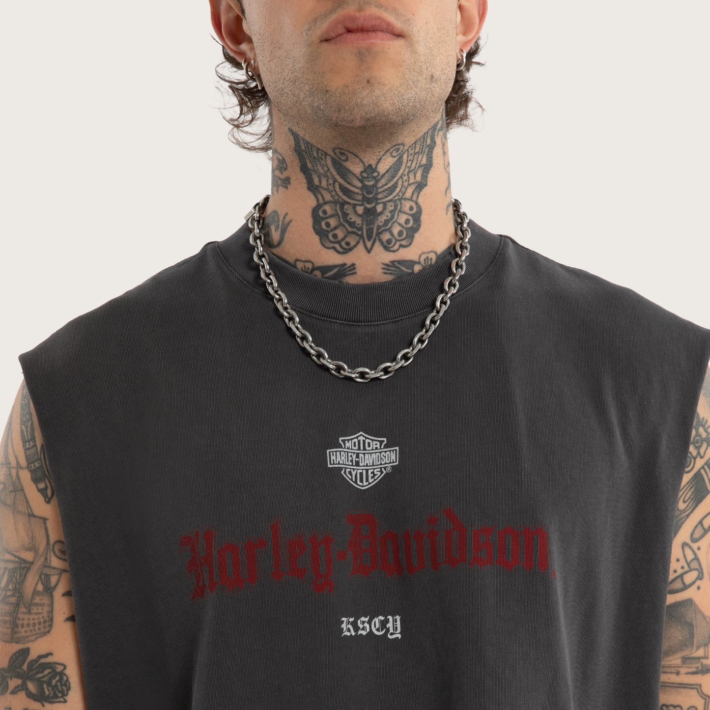 Harley-Davidson® x KSCY Cylinders Mechanic Muscle Tee - Black