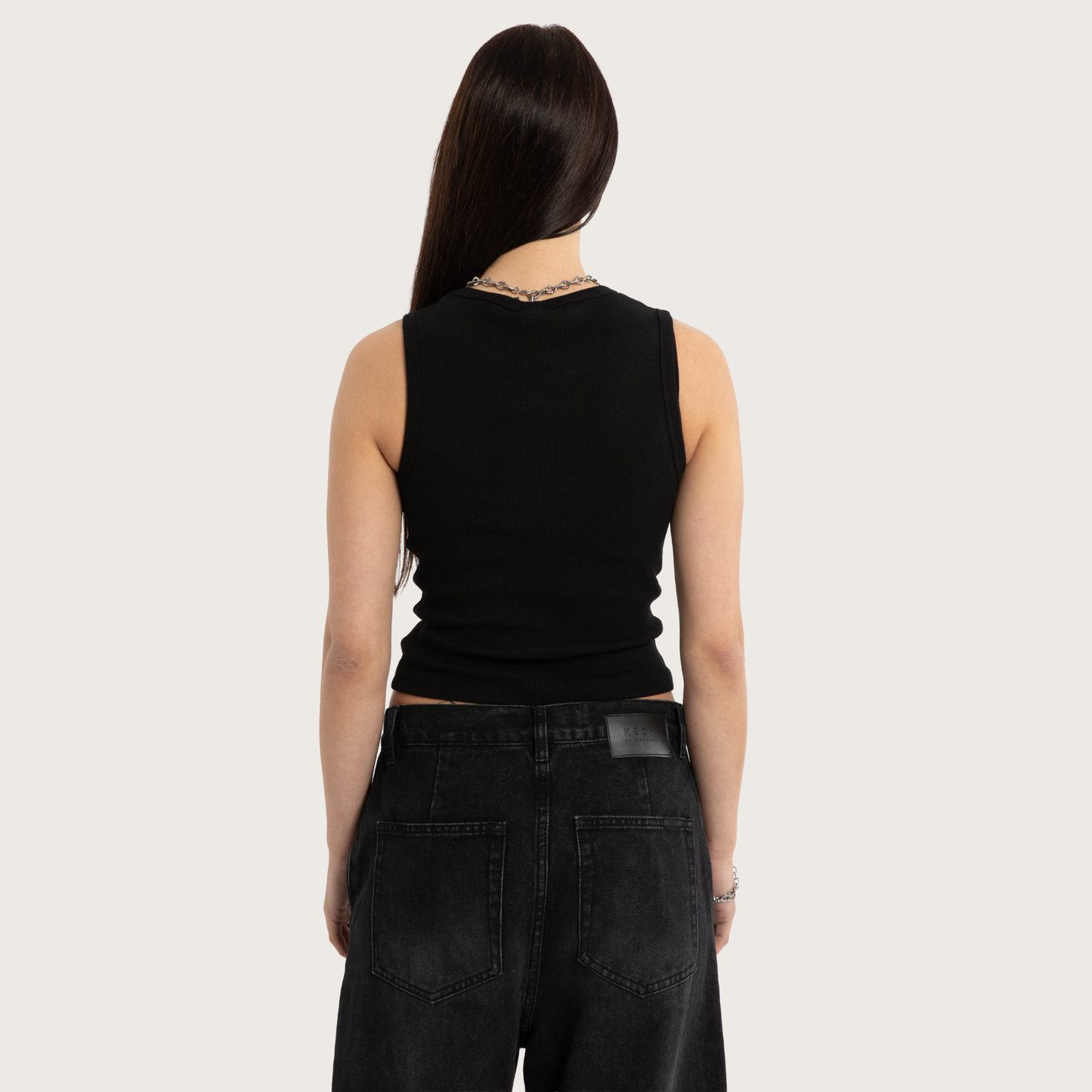 Harley-Davidson® x KSCY Women's Visor Rib Tank - Jet Black