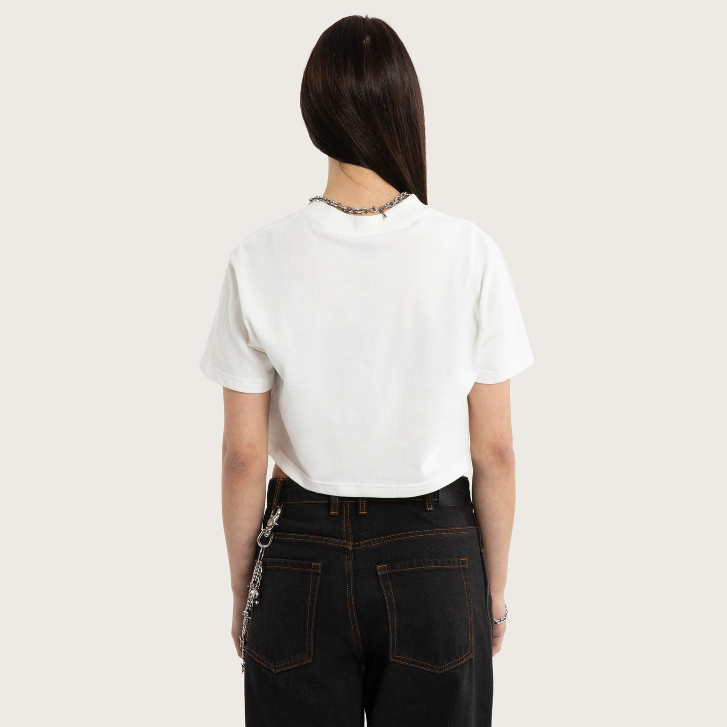 Harley-Davidson® x KSCY Women's Breakout Crop Tee - Natural White