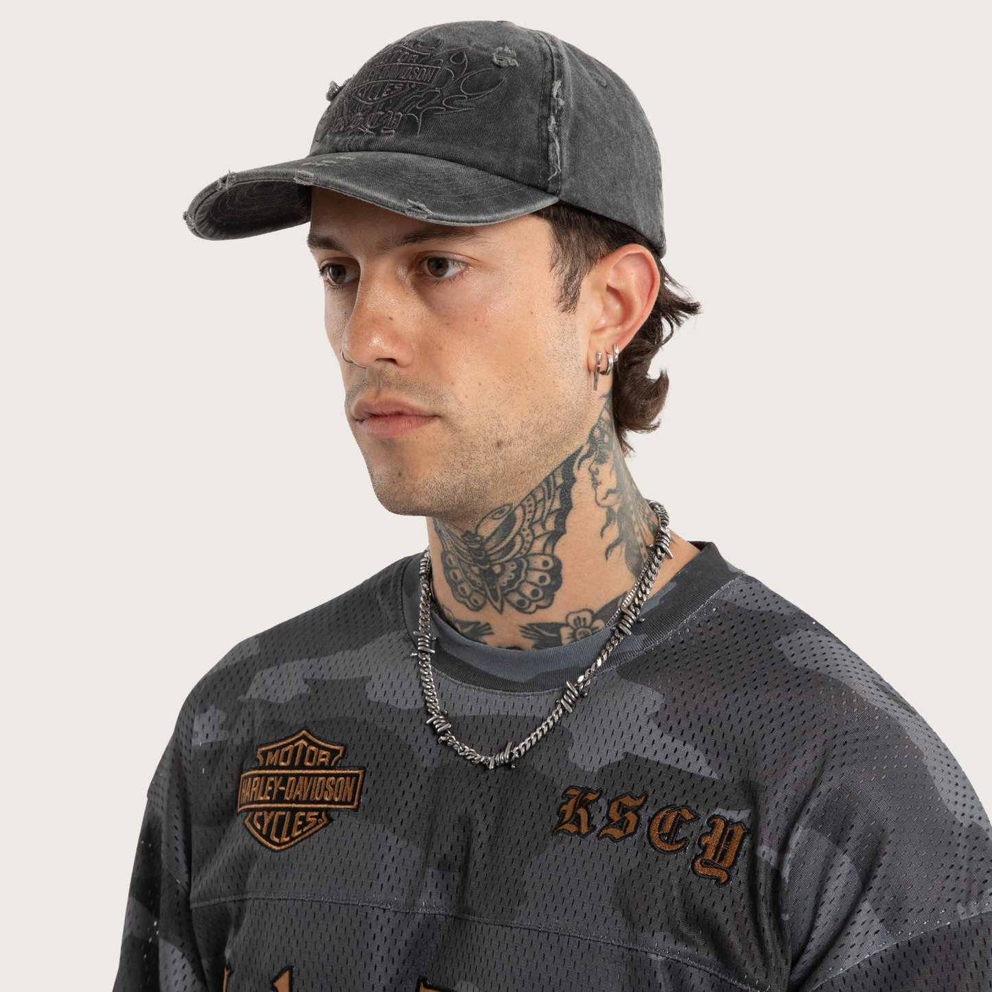 Harley-Davidson® x KSCY Knock Dad Cap - Washed Black