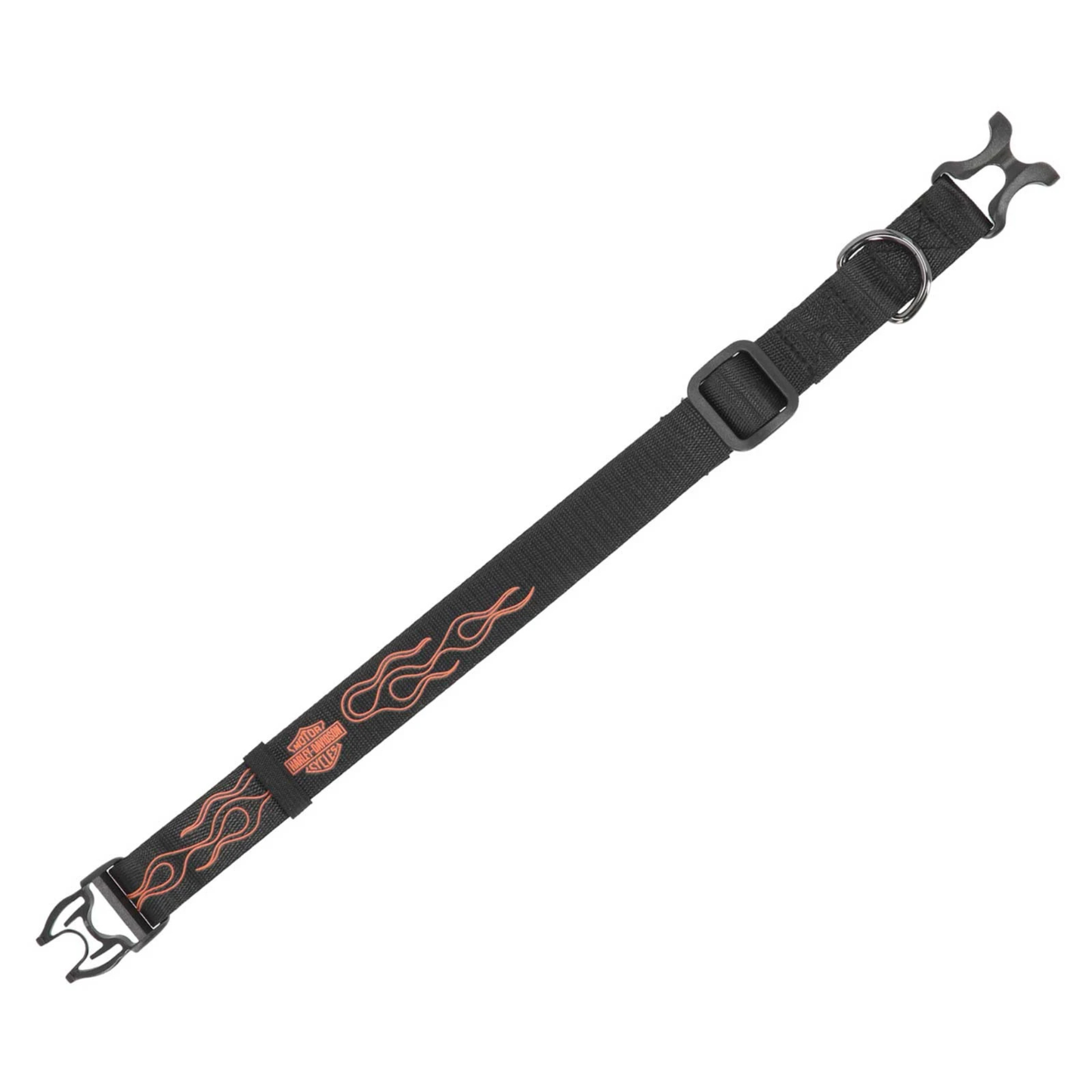 Harley-Davidson® Bar & Shield Flames Polyester Dog Collar