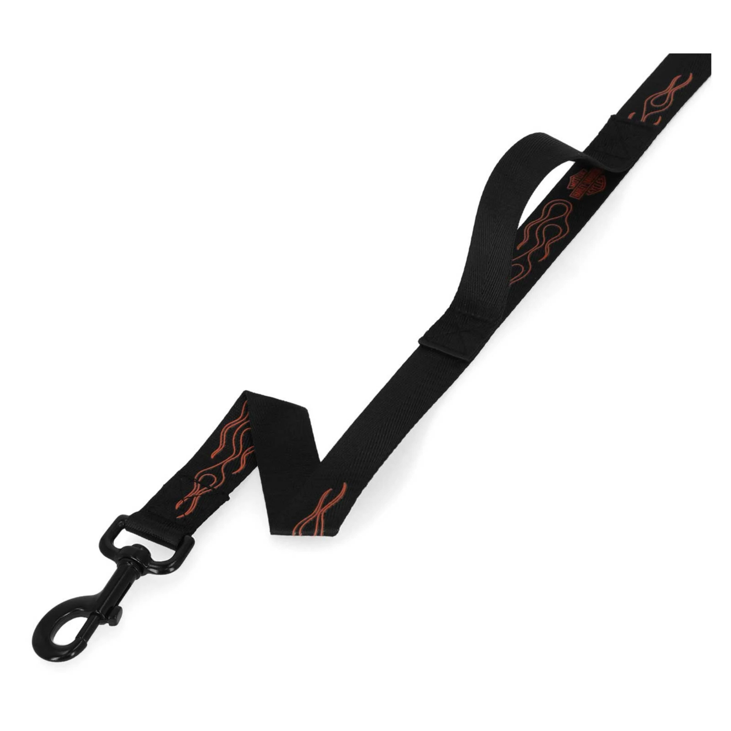 Harley-Davidson® Bar & Shield Flames Polyester Dog Leash