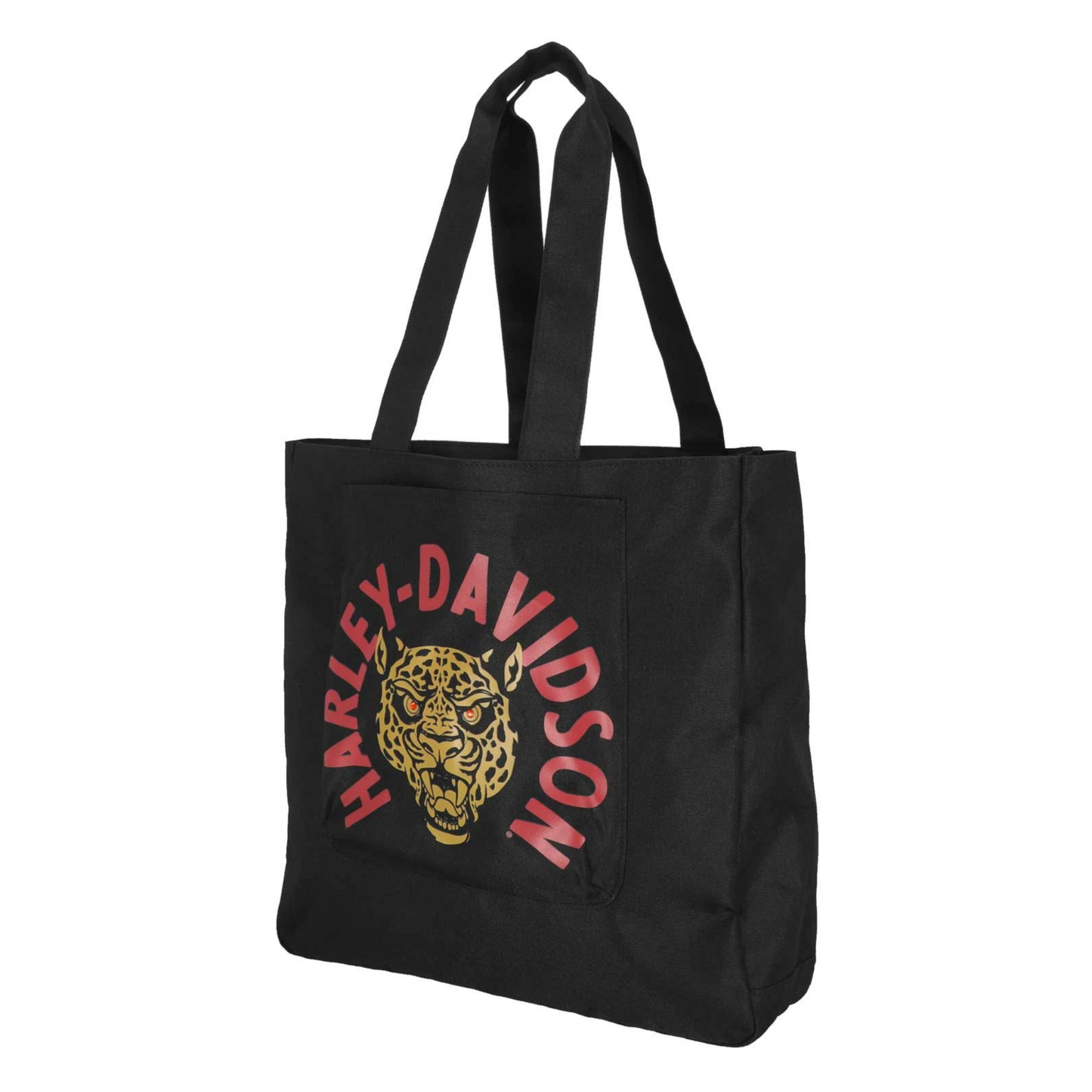 Harley-Davidson® Women's Cheetah B&S Reversible Polyester Tote Bag - Black