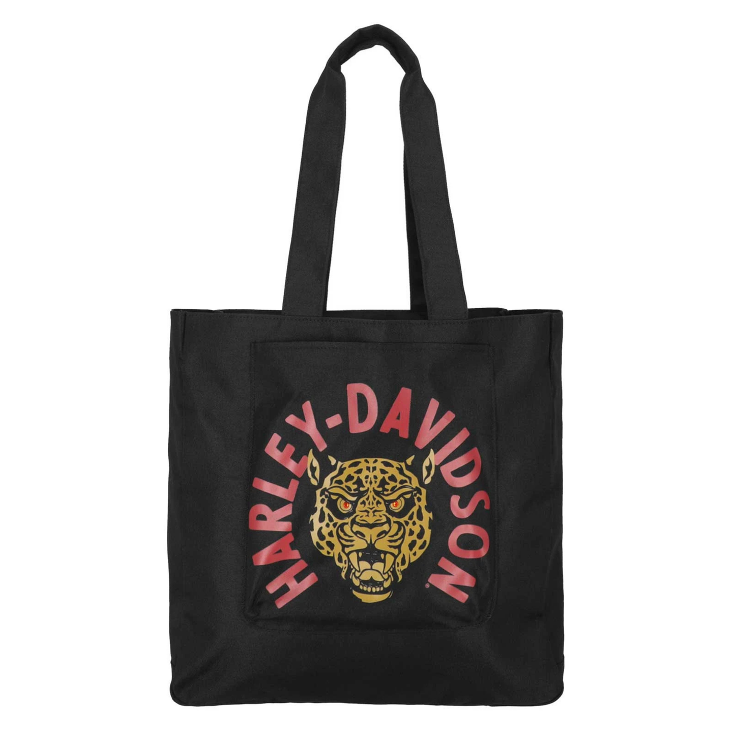 Harley-Davidson® Women's Cheetah B&S Reversible Polyester Tote Bag - Black