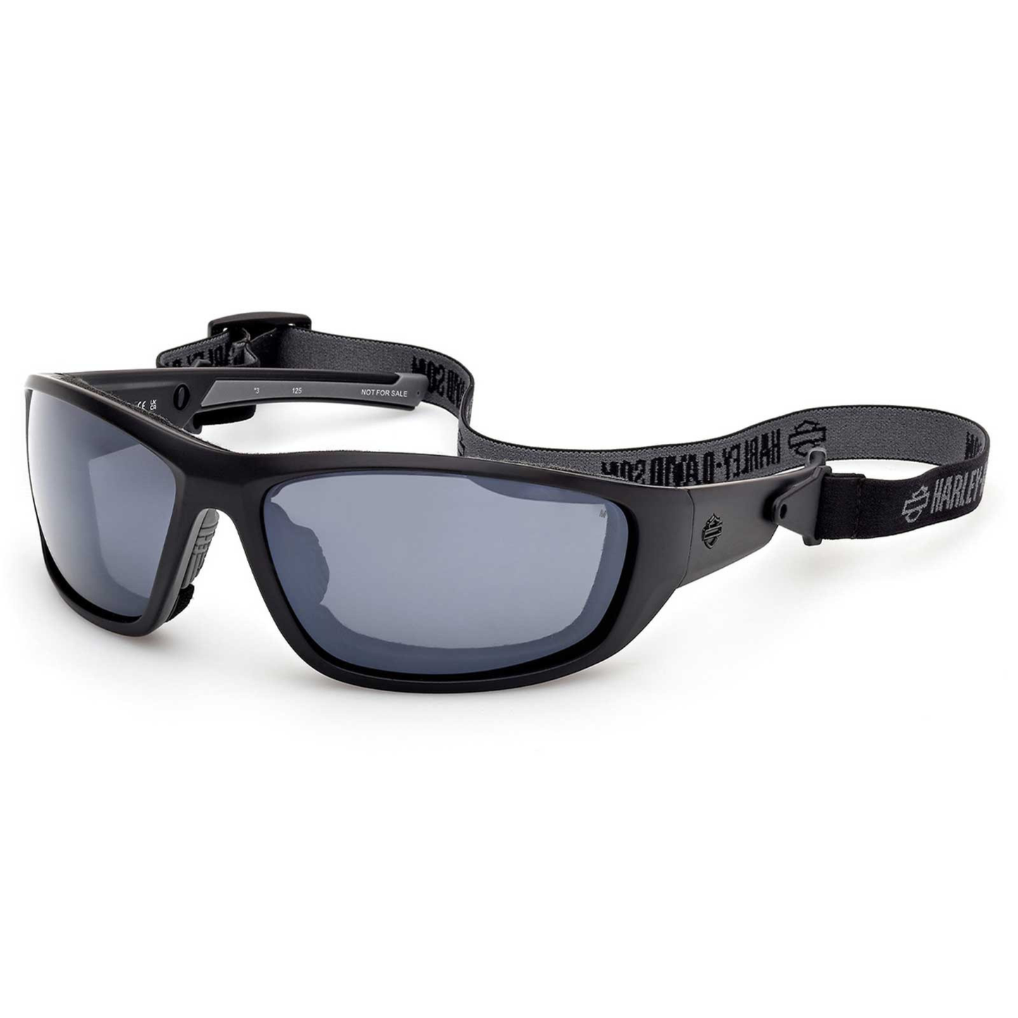 Harley-Davidson® Men's Blaze Ace XL Sunglasses w/ Headstrap - Matte Black Frames