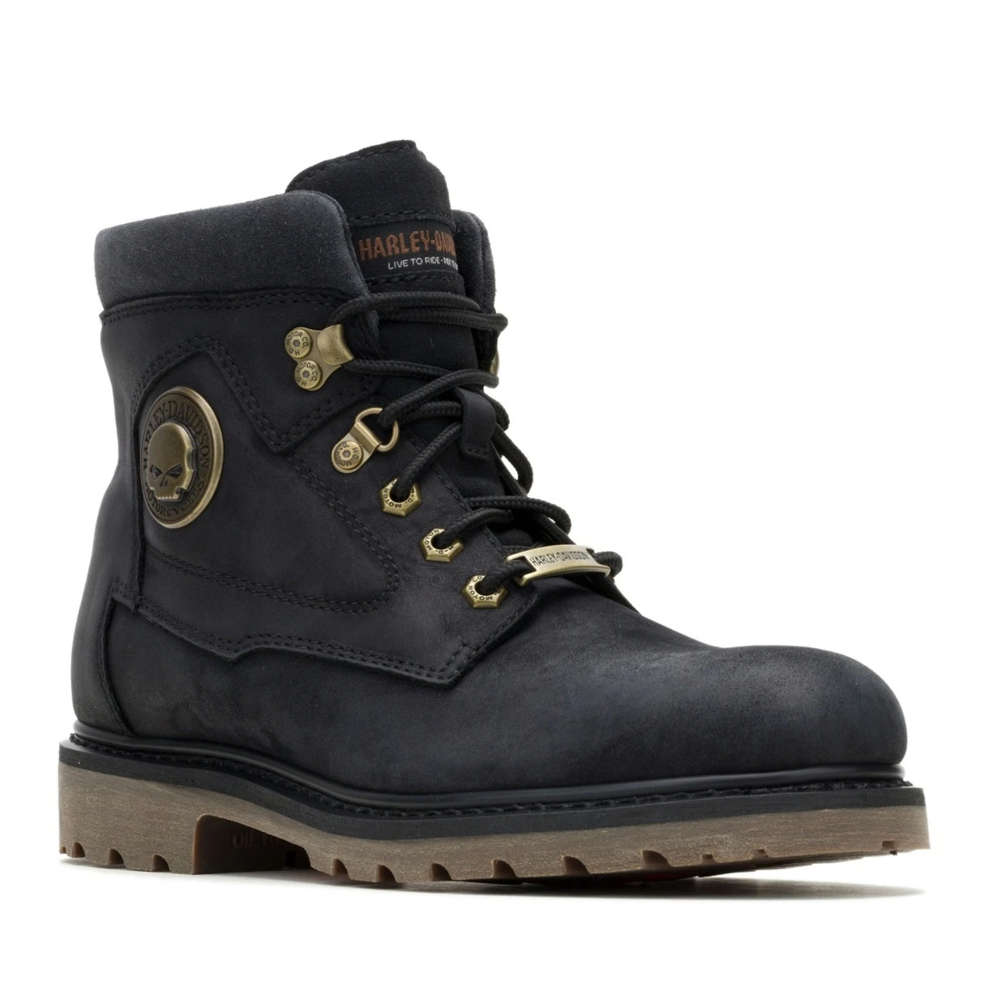 Harley-Davidson® Men's Badlands Skull Motorcycle Riding Boots