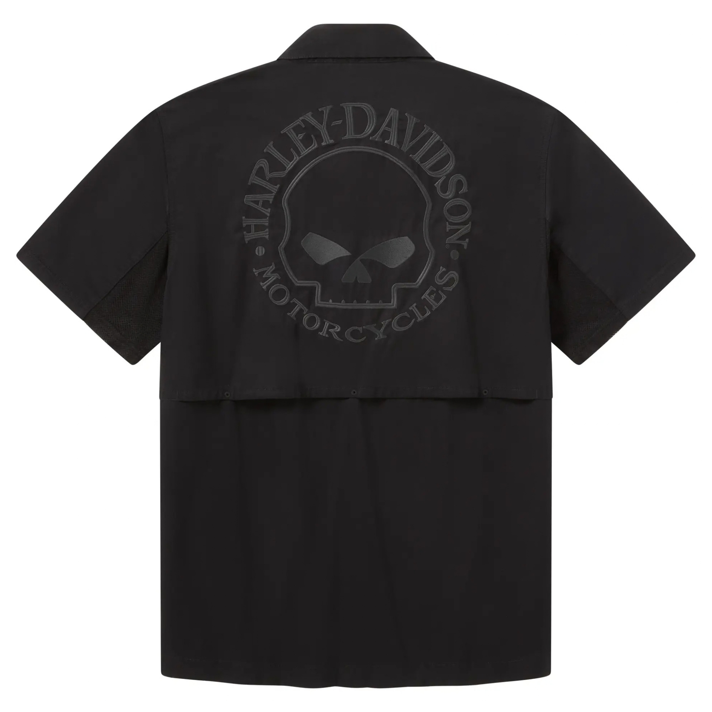 Harley-Davidson® Men's Willie G Skull Vented Short Sleeve Shirt