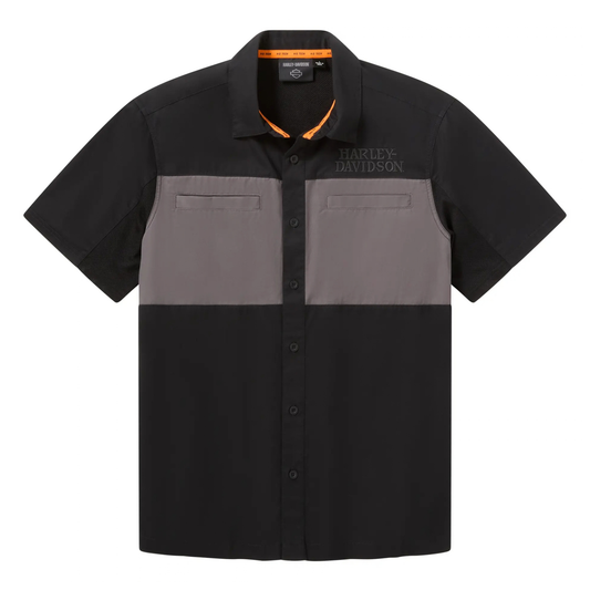 Harley-Davidson® Men's Willie G Skull Vented Short Sleeve Shirt