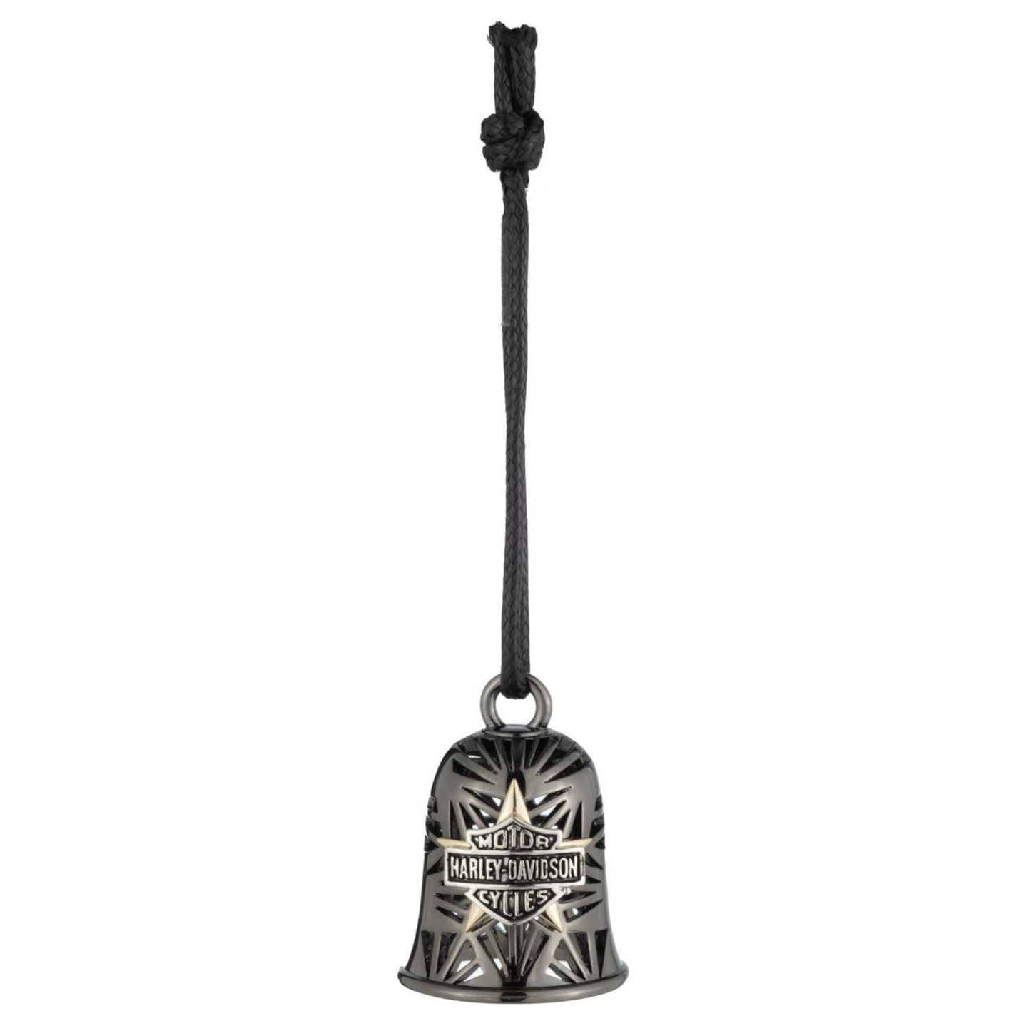 Harley-Davidson® Tri-Tone Plated Star Cut-Out Bar & Shield Logo Ride Bell