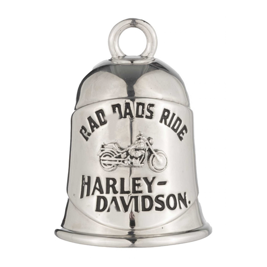 Harley-Davidson® Engraved Rad Dads Ride H-D Ride Bell - Brass Silver Finish