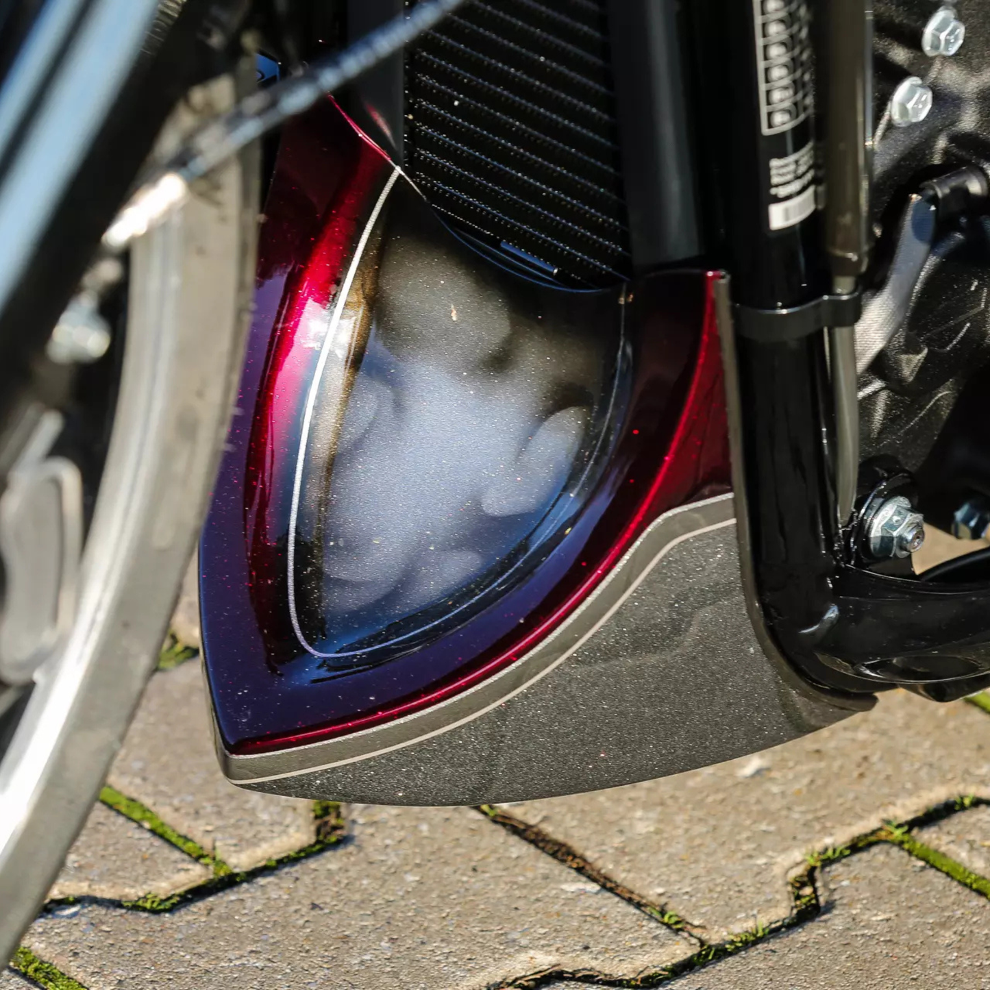 Thunder Bike - Crossfire Chin Spoiler - Milwaukee-Eight Softail '18-'24 - Unpainted
