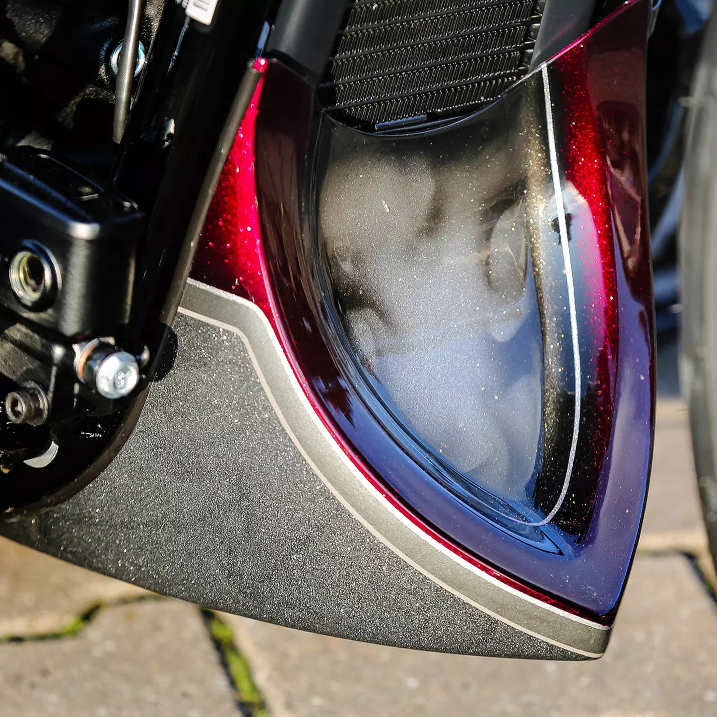 Thunder Bike - Crossfire Chin Spoiler - Milwaukee-Eight Softail '18-'24 - Unpainted