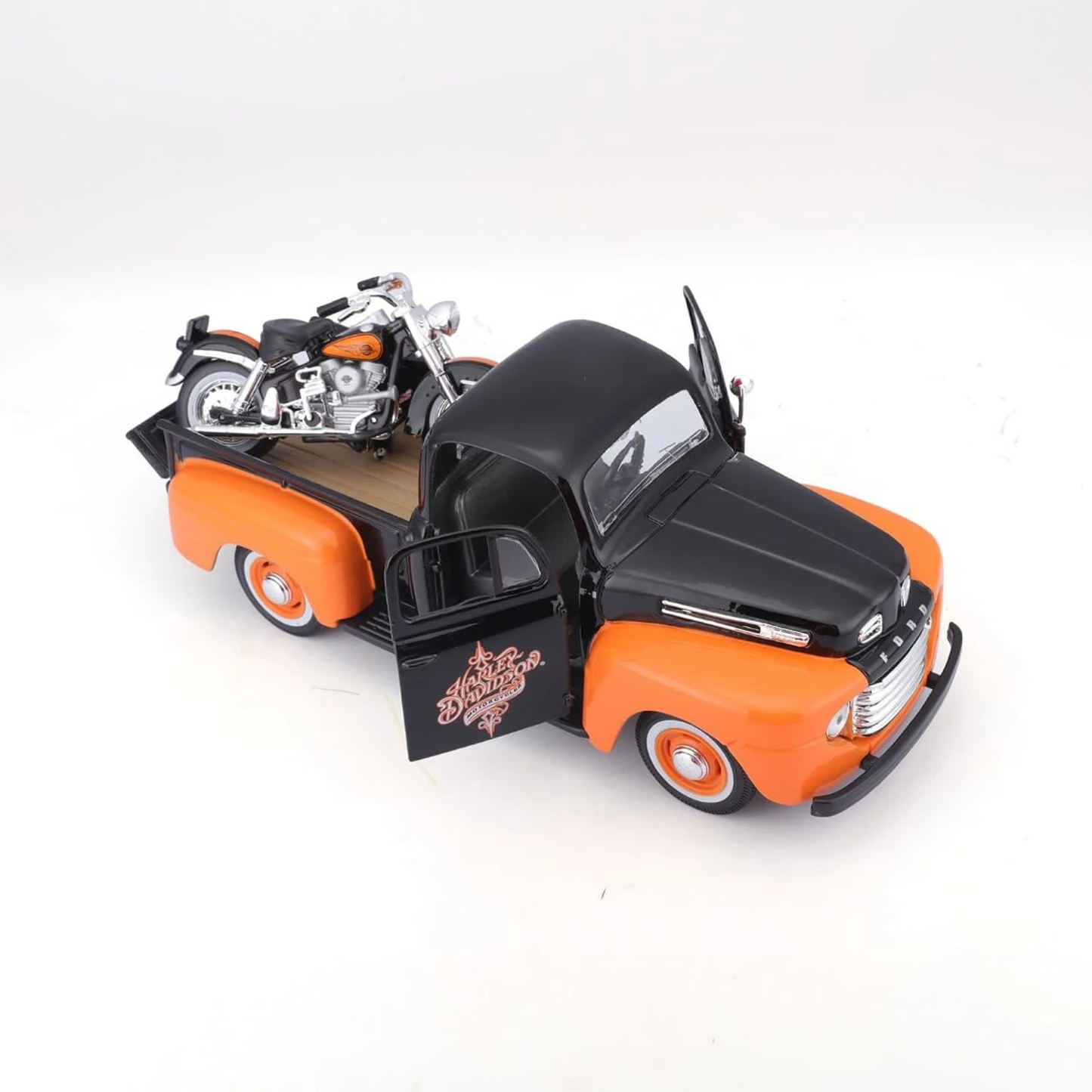 Harley-Davidson® Diecast 1:24 Ford 1948 F-1 Pickup & 1958 FLH Duo Glide