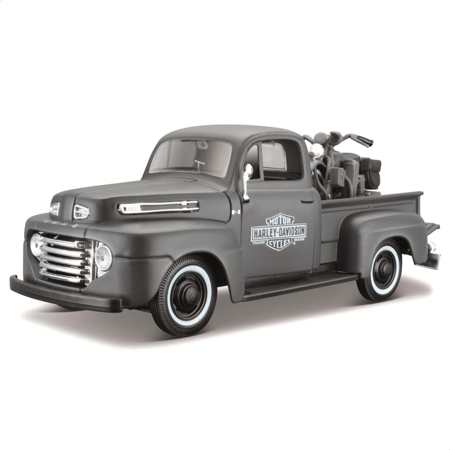 Harley-Davidson® Diecast 1:24 1948 Ford F-1 Pickup & 1942 WLA Flathead