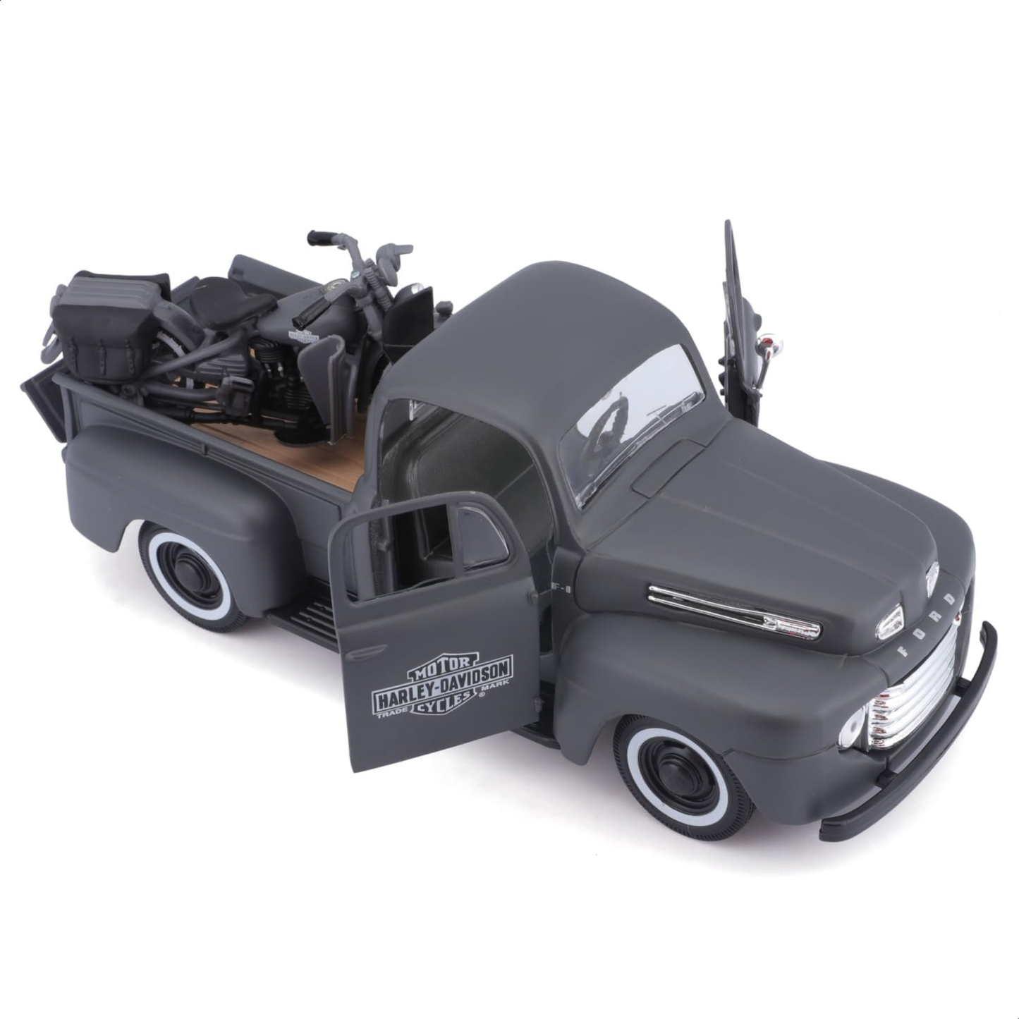 Harley-Davidson® Diecast 1:24 1948 Ford F-1 Pickup & 1942 WLA Flathead