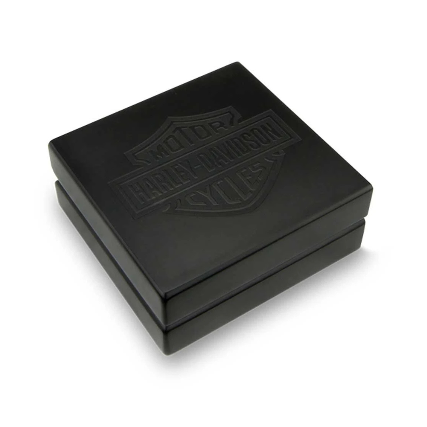 Harley-Davidson® Bar & Shield Coin Box - Holds Single 1.75 in Coin - Black