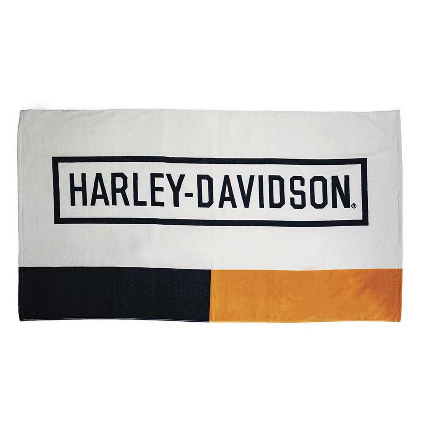 Harley-Davidson® Retro Block Beach Towel, Ultra-Absorbent Oversized Towel