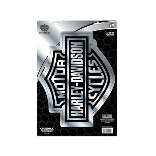 Harley-Davidson® Chrome Bar & Shield Large Decal - 12.5’’ X 18"