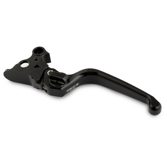 OBERON Harley-Davidson® Custom Adjustable Clutch Lever – Softail 2015 & Up - Black/Black Switches
