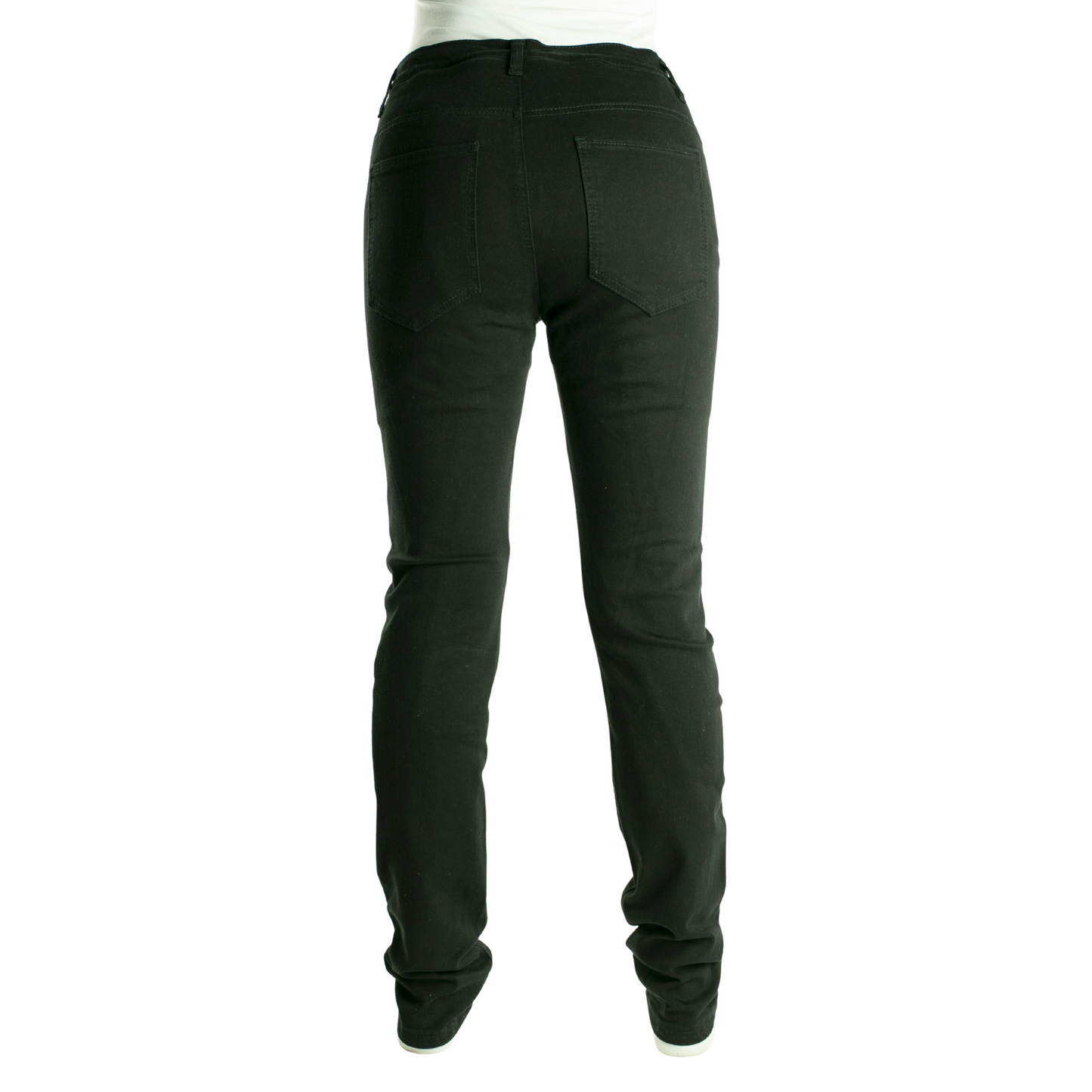 TKD Jeans - Women's Kevlar Lined Amber H/Rise Stretch Slim Black