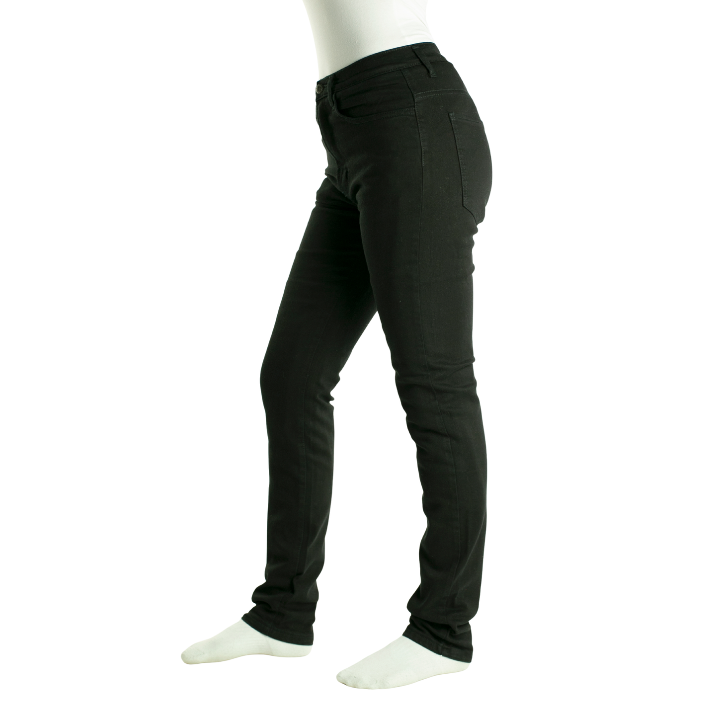 TKD Jeans - Women's Kevlar Lined Amber H/Rise Stretch Slim Black