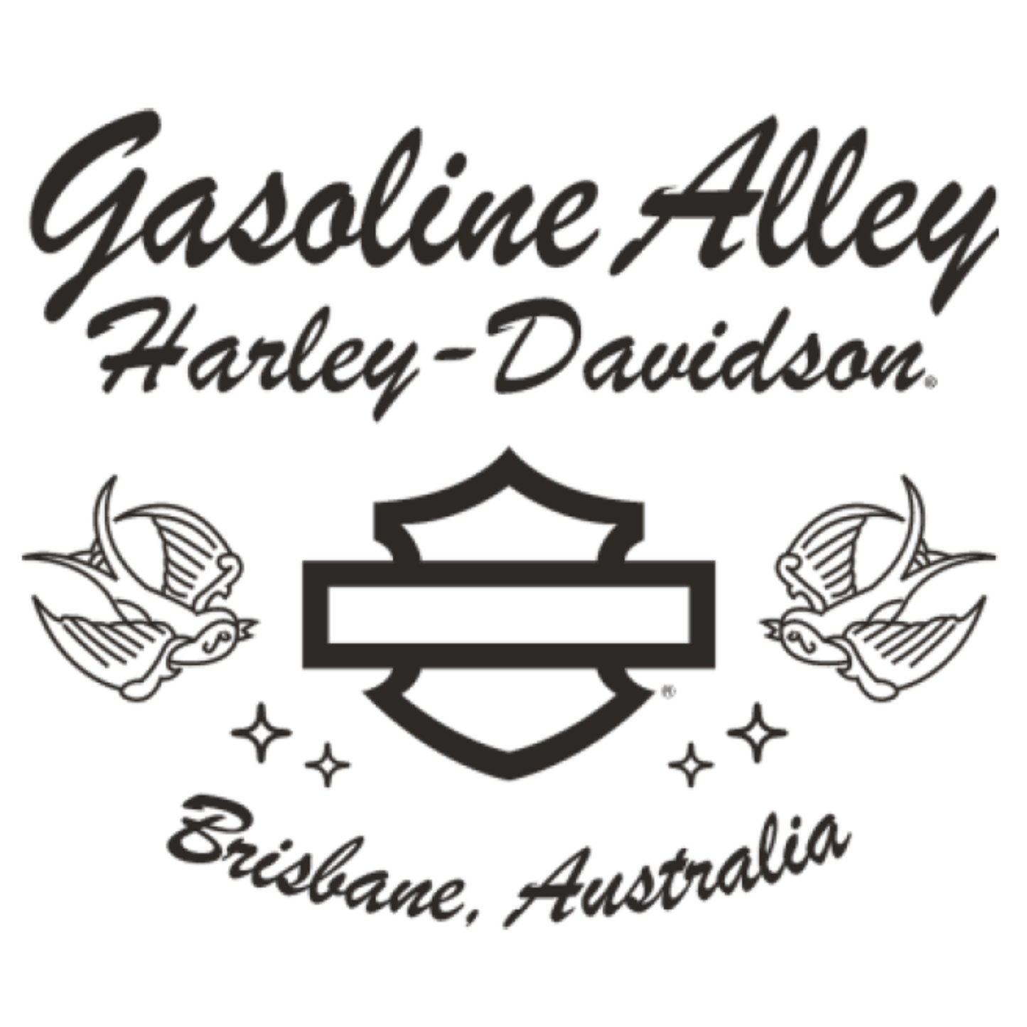 Gasoline Alley Harley-Davidson® Women's Dealer Tee - Collage