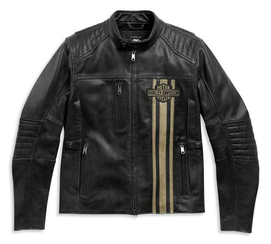 Harley-Davidson® Men’s H-D Triple Vent Passing Link II Leather Jacket