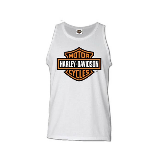 Gasoline Alley Harley-Davidson® Bar & Shield Tank Tee - White