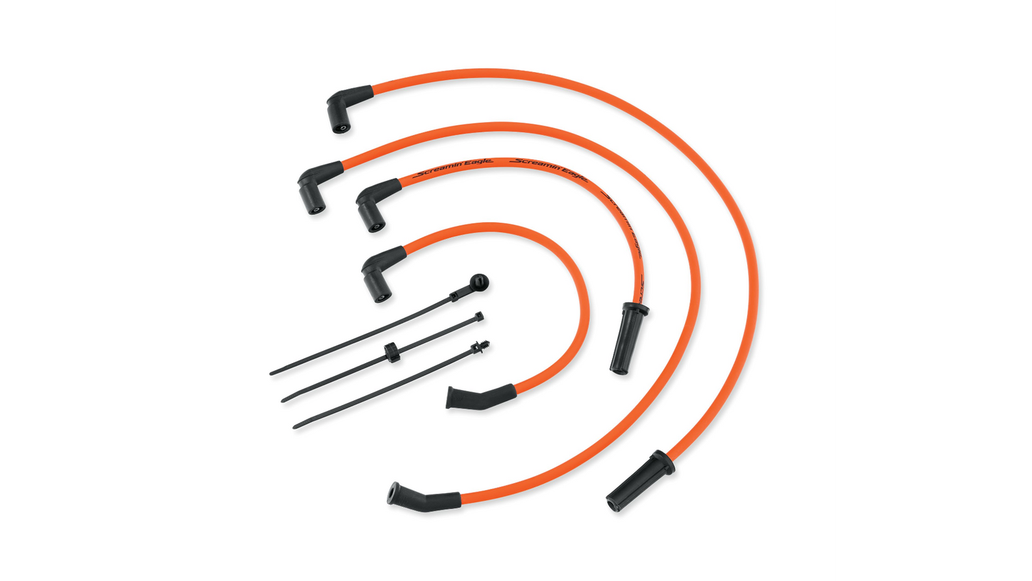 Screamin’ Eagle 10mm Phat Spark Plug Wires – Orange